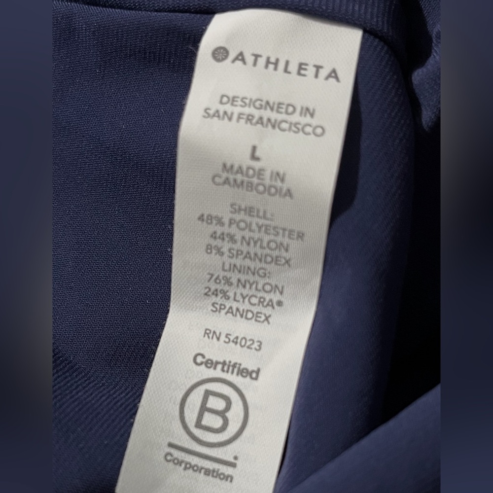 Athleta Seersucker V Neck One Piece 👙 - Picture 9 of 9